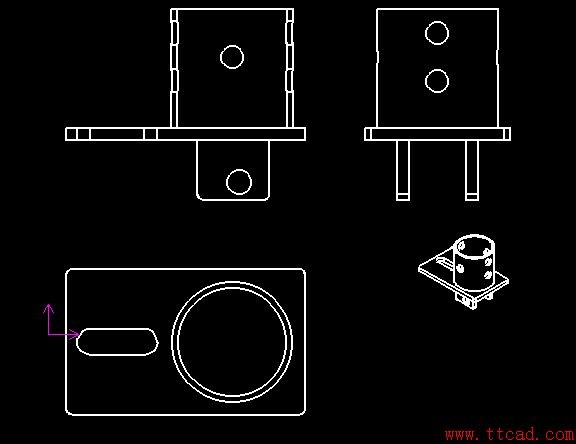 建模时如何结合Pro/E软件和CAXA软件绘制连接件工程图,软件,建模,绘制,第3张 建模时如何结合Pro/E软件和CAXA软件绘制连接件工程图,利用Pro/E软件和CAXA软件绘制连接件工程图(附图纸),软件,建模,绘制,第3张