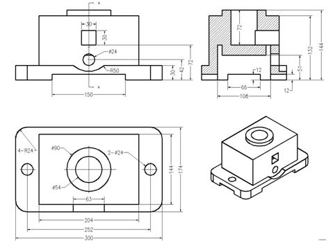 CAXA练习图(图文教程),教程,第10张 CAXA练习图(图文教程),CAXA练习图,教程,第10张