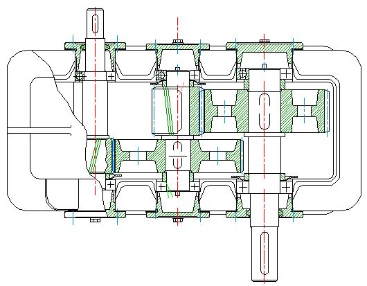 浩辰CAD2011机械_(20)减速器俯视图绘制(图文教程),俯视图,绘制,CAD2011,第3张 浩辰CAD2011机械_(20)减速器俯视图绘制(图文教程),浩辰CAD2011机械_(20)减速器俯视图绘制,俯视图,绘制,CAD2011,第3张