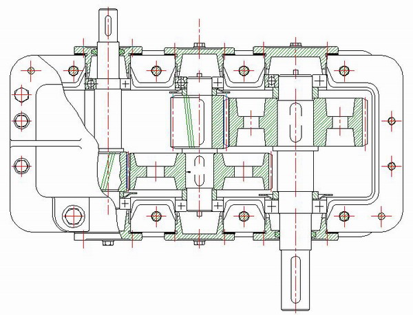 浩辰CAD2011机械_(20)减速器俯视图绘制(图文教程),俯视图,绘制,CAD2011,第4张 浩辰CAD2011机械_(20)减速器俯视图绘制(图文教程),浩辰CAD2011机械_(20)减速器俯视图绘制,俯视图,绘制,CAD2011,第4张