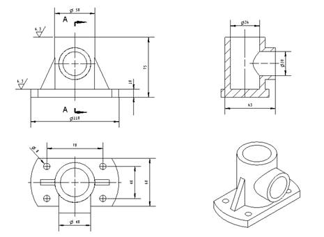 CAXA基础实例教程-3.工程图生成（图文教程）,CAXA基础实例教程-3.工程图生成,选择,图纸,视图,对话框,主视图,第19张