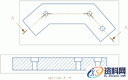 UG基础-展开的点到点剖视图图文解析,剖视图,视图,第1张 UG基础-展开的点到点剖视图图文解析,UG基础-展开的点到点剖视图(Unfolded_Point_to_Piont_Section_View),剖视图,视图,第1张