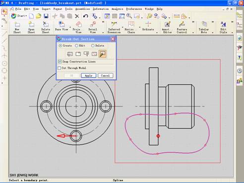 UG如何创建局部剖视图(图文教程),视图,选择,主视图,剖视图,第10张 UG如何创建局部剖视图(图文教程),UG如何创建局部剖视图,视图,选择,主视图,剖视图,第10张