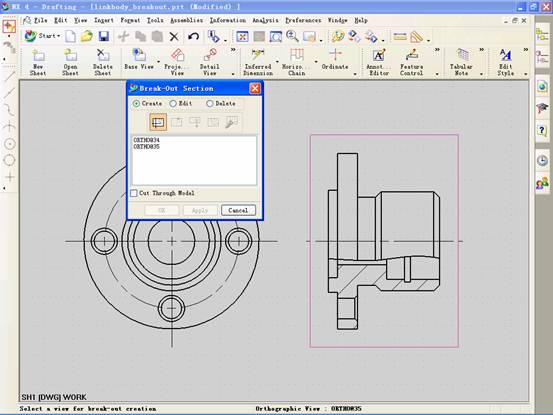 UG如何创建局部剖视图(图文教程),视图,选择,主视图,剖视图,第11张 UG如何创建局部剖视图(图文教程),UG如何创建局部剖视图,视图,选择,主视图,剖视图,第11张