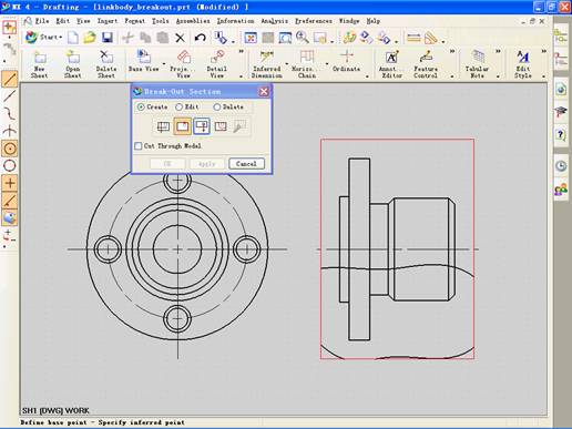 UG如何创建局部剖视图(图文教程),视图,选择,主视图,剖视图,第8张 UG如何创建局部剖视图(图文教程),UG如何创建局部剖视图,视图,选择,主视图,剖视图,第8张