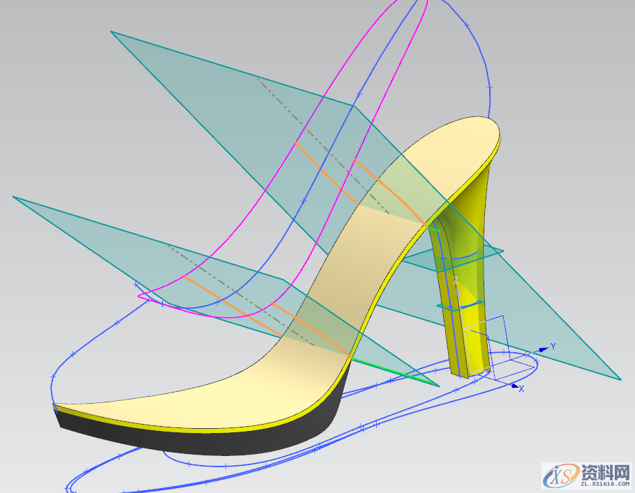 UG NX教程:绘制一双红色高跟鞋,绘制,教程,第18张 UG NX教程:绘制一双红色高跟鞋,绘制,教程,第18张