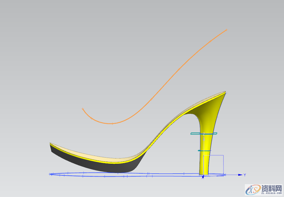 UG NX教程:绘制一双红色高跟鞋,绘制,教程,第14张 UG NX教程:绘制一双红色高跟鞋,绘制,教程,第14张
