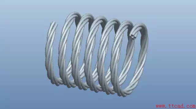 用ProE软件画螺旋形的电缆线的操作方法,软件,第1张 用ProE软件画螺旋形的电缆线的操作方法,ProE螺旋形的电缆线的画法,软件,第1张