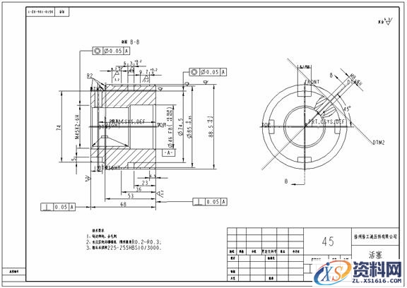 Pro/E工程图教程-(16)活塞工程图(图文教程),教程,第28张 Pro/E工程图教程-(16)活塞工程图(图文教程),Pro/E工程图教程-(16)活塞工程图,教程,第28张