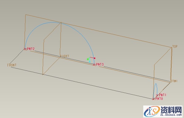 Pro/E淋浴把设计教程（图文教程）,Pro/E淋浴把设计教程,如图,基准,曲线,单击,第8张