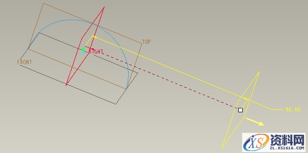 Pro/E淋浴把设计教程（图文教程）,Pro/E淋浴把设计教程,如图,基准,曲线,单击,第5张