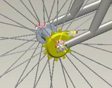 Pro/E软件设计自行车(图文教程),Pro/E软件设计自行车,单击,造型,选择,装配,第25张