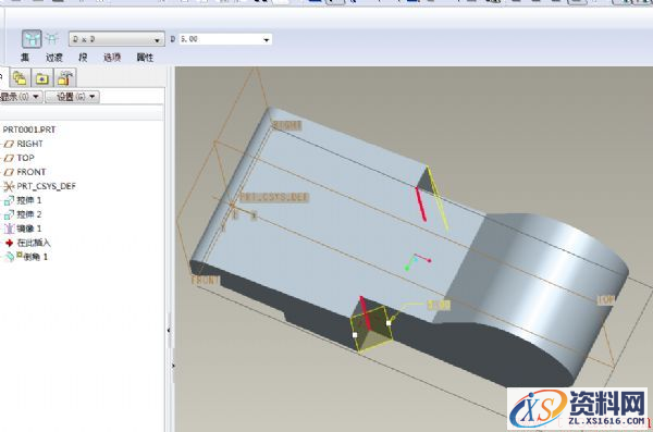 一种支座零件的Pro/E零件建模教程(图文教程),一种支座零件的Pro/E零件建模教程,零件,命令,拉伸,直径,创建,第11张