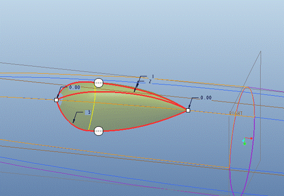 Pro/E软件创建飞机模型(图文教程),单击,如图,曲面,完成,第30张 Pro/E软件创建飞机模型(图文教程),Pro/E软件创建飞机模型,单击,如图,曲面,完成,第30张
