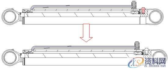 ProE工程图教程摆动油缸装配图,视图,选择,剖面,如图,mso,第13张