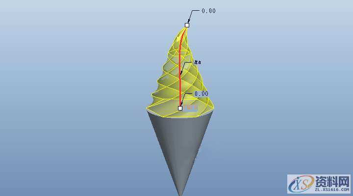 教你使用Proe/Creo软件做可变截面扫描创建冰激凌,内容,VIP,访问,第10张 教你使用Proe/Creo软件做可变截面扫描创建冰激凌,Proe/Creo使用可变截面扫描创建冰激凌,内容,VIP,访问,第10张