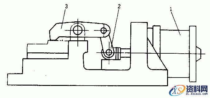 夹具中夹紧装置的组成示意解析图,工件,图中,第1张 夹具中夹紧装置的组成示意解析图,夹具的夹紧装置的组成,工件,图中,第1张