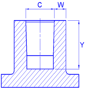 螺母(铜柱)的埋入方式和设计尺寸(图文教程),尺寸,方式,第2张 螺母(铜柱)的埋入方式和设计尺寸(图文教程),螺母(铜柱)的埋入方式和设计尺寸,尺寸,方式,第2张