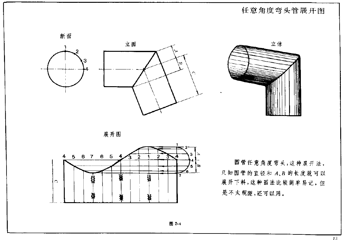 钣金展开实例—圆筒体展开图(图文教程),实例,第4张 钣金展开实例—圆筒体展开图(图文教程),钣金展开实例—圆筒体展开图,实例,第4张