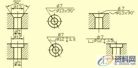 模具设计中的尺寸标注，学会了可以看懂复杂模具图纸1. 常见结构的尺寸注法,尺寸,模具设计,图纸,标注,模具,第3张