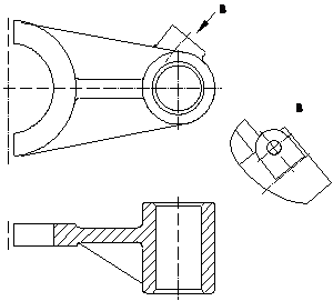 机械制图教程-(7.2)零件图的视图选择（图文教程）,机械制图教程-(7.2)零件图的视图选择,教程,制图,视图,零件,第4张