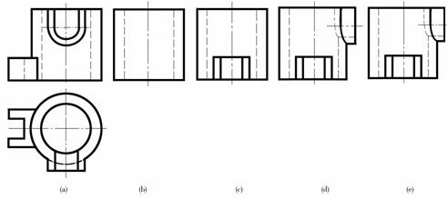 机械制图教程-(4.4)看组合体投影图（图文教程）,机械制图教程-(4.4)看组合体投影图,组合体,教程,制图,第4张