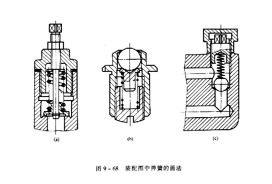机械制图教程—9-7弹簧（图文教程）H0 = nt + (n2 - 0.5)d,机械制图教程—9-7弹簧,教程,制图,第4张