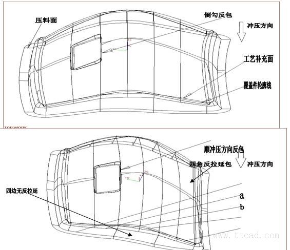 绘制汽车车身覆盖件冲压综合工序图的方法（图文教程）,绘制汽车车身覆盖件冲压综合工序图的方法,变形,成形,制件,应力,第29张