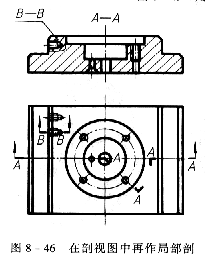 机械制图教程—8-4局部放大图和简化画法(图文教程),如图,机件,结构,实线,第8张 机械制图教程—8-4局部放大图和简化画法(图文教程),机械制图教程—8-4局部放大图和简化画法,如图,机件,结构,实线,第8张