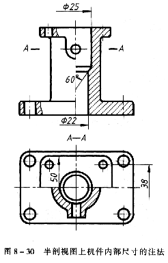 机械制图教程—8-2剖视图(图文教程),剖视图,机件,如图,标注,平面,第25张 机械制图教程—8-2剖视图(图文教程),机械制图教程—8-2剖视图,剖视图,机件,如图,标注,平面,第25张