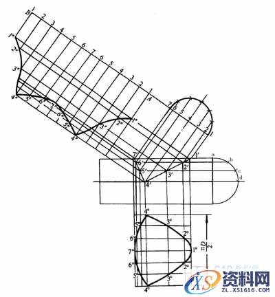 管道弯头展开放样图作法(图文教程),作法,管道,第9张 管道弯头展开放样图作法(图文教程),管道弯头展开放样图作法,作法,管道,第9张