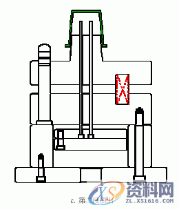 塑胶模具设计-單頂針板組合二次頂出機構,模具设计,塑胶,第4张 塑胶模具设计-單頂針板組合二次頂出機構,模具设计,塑胶,第4张