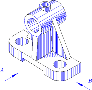 机械制图-2.4零件表达方案举例（图文教程）,机械制图-2.4零件表达方案举例,主视图,视图,结构,第1张