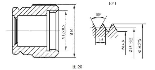 机械制图标准学习-螺纹及螺纹紧固件画法(图文教程),螺纹,画法,制图,第12张 机械制图标准学习-螺纹及螺纹紧固件画法(图文教程),机械制图标准学习-螺纹及螺纹紧固件画法,螺纹,画法,制图,第12张