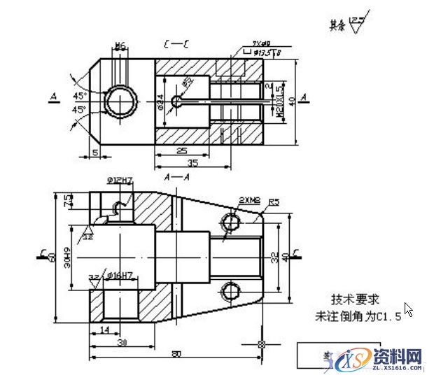 机械制图期末测试（图文教程）,机械制图期末测试,制图,教程,第6张