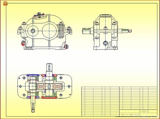 减速器装配图的画法(图文教程),装配图,画法,教程,第14张 减速器装配图的画法(图文教程),减速器装配图的画法,装配图,画法,教程,第14张