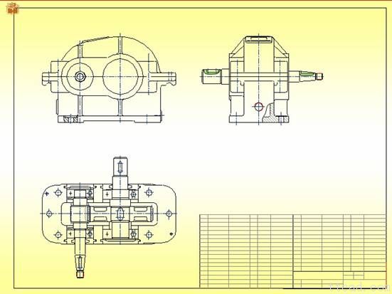 减速器装配图的画法(图文教程),装配图,画法,教程,第9张 减速器装配图的画法(图文教程),减速器装配图的画法,装配图,画法,教程,第9张