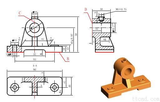 零件图的画法(图文教程),画法,零件,教程,第25张 零件图的画法(图文教程),零件图的画法,画法,零件,教程,第25张