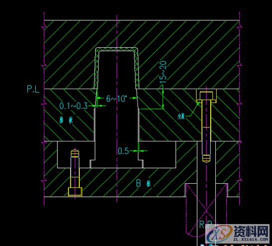 塑胶模具设计顶出系统-顶块推块直顶气顶的设计原则,模具设计,塑胶,设计,系统,第5张
