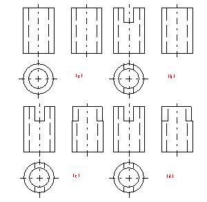 机械制图(四)立体的三视图(图文教程),投影,圆柱,轴线,圆锥,平面,第8张 机械制图(四)立体的三视图(图文教程),机械制图(四)立体的三视图,投影,圆柱,轴线,圆锥,平面,第8张