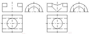 机械制图(四)立体的三视图(图文教程),投影,圆柱,轴线,圆锥,平面,第15张 机械制图(四)立体的三视图(图文教程),机械制图(四)立体的三视图,投影,圆柱,轴线,圆锥,平面,第15张