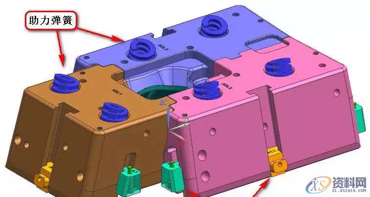 模具设计技巧之前模“弹滑块”的做法与参考,模具设计,参考,技巧,第4张