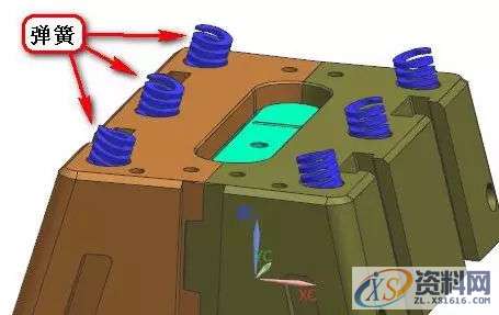 模具设计技巧之前模“弹滑块”的做法与参考,模具设计,参考,技巧,第3张