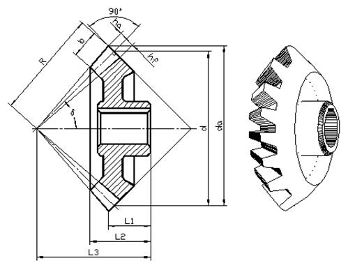 八、标准件和常用件|AutoCAD机械制图教程（图文教程）,八、标准件和常用件|AutoCAD机械制图教程,螺纹,画法,齿轮,实线,尺寸,第23张