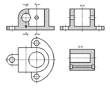 七、机件表达方法|AutoCAD机械制图教程（图文教程）,七、机件表达方法|AutoCAD机械制图教程,剖视图,视图,画法,机件,第10张