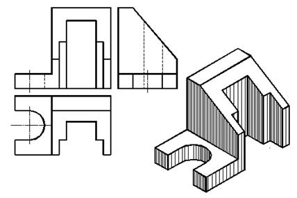 五、组合体|AutoCAD机械制图教程(图文教程),组合体,教程,制图,AutoCAD,第2张 五、组合体|AutoCAD机械制图教程(图文教程),五、组合体|AutoCAD机械制图教程,组合体,教程,制图,AutoCAD,第2张