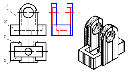五、组合体|AutoCAD机械制图教程(图文教程),组合体,教程,制图,AutoCAD,第12张 五、组合体|AutoCAD机械制图教程(图文教程),五、组合体|AutoCAD机械制图教程,组合体,教程,制图,AutoCAD,第12张