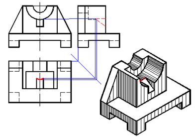 五、组合体|AutoCAD机械制图教程(图文教程),组合体,教程,制图,AutoCAD,第5张 五、组合体|AutoCAD机械制图教程(图文教程),五、组合体|AutoCAD机械制图教程,组合体,教程,制图,AutoCAD,第5张
