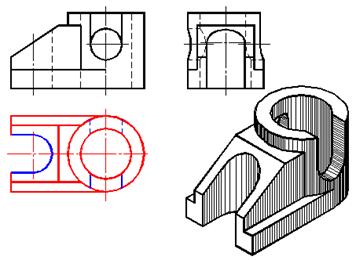 五、组合体|AutoCAD机械制图教程(图文教程),组合体,教程,制图,AutoCAD,第27张 五、组合体|AutoCAD机械制图教程(图文教程),五、组合体|AutoCAD机械制图教程,组合体,教程,制图,AutoCAD,第27张
