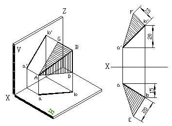 三、点,直线,平面的投影|AutoCAD机械制图教程（图文教程）,三、点,直线,平面的投影|AutoCAD机械制图教程,教程,制图,直线,投影,第30张